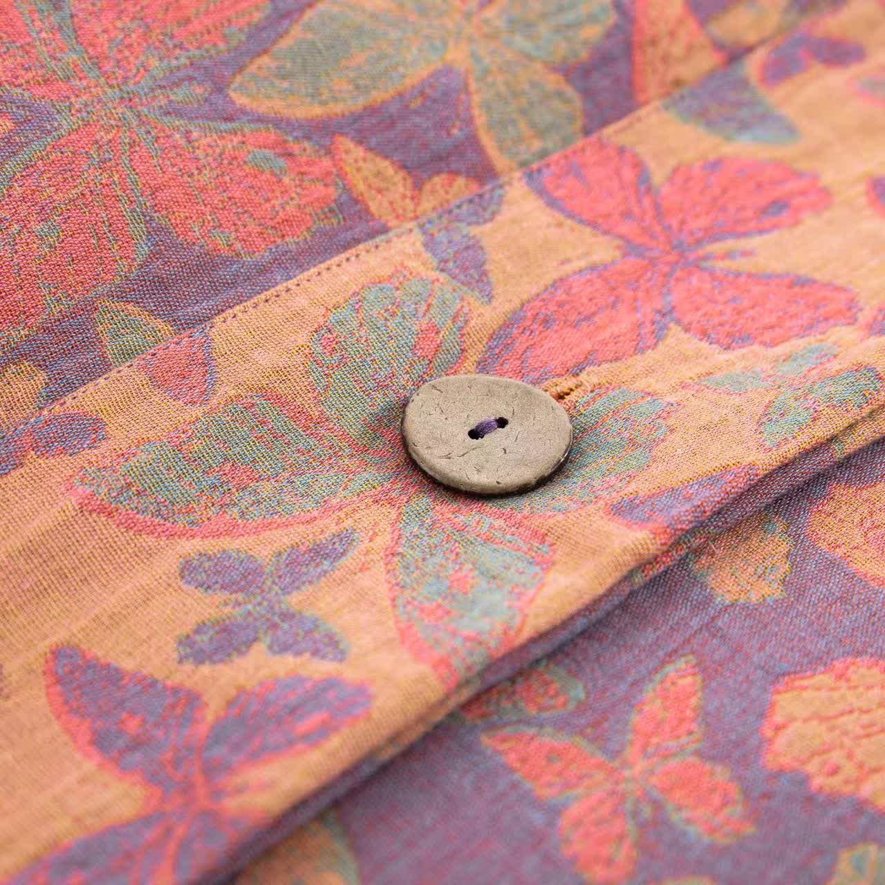 Elegante set di biancheria da letto in garza di cotone a forma di farfalla (4 pezzi)