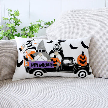 Federa decorativa ricamata per le feste di Halloween