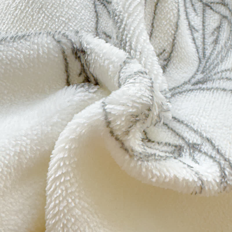 Set di biancheria da letto in velluto caldo in stile rurale (4 pezzi)