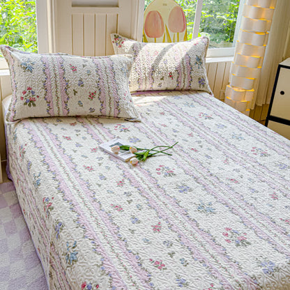 Set di biancheria da letto invernale in velluto pastorale morbido (4 pezzi)