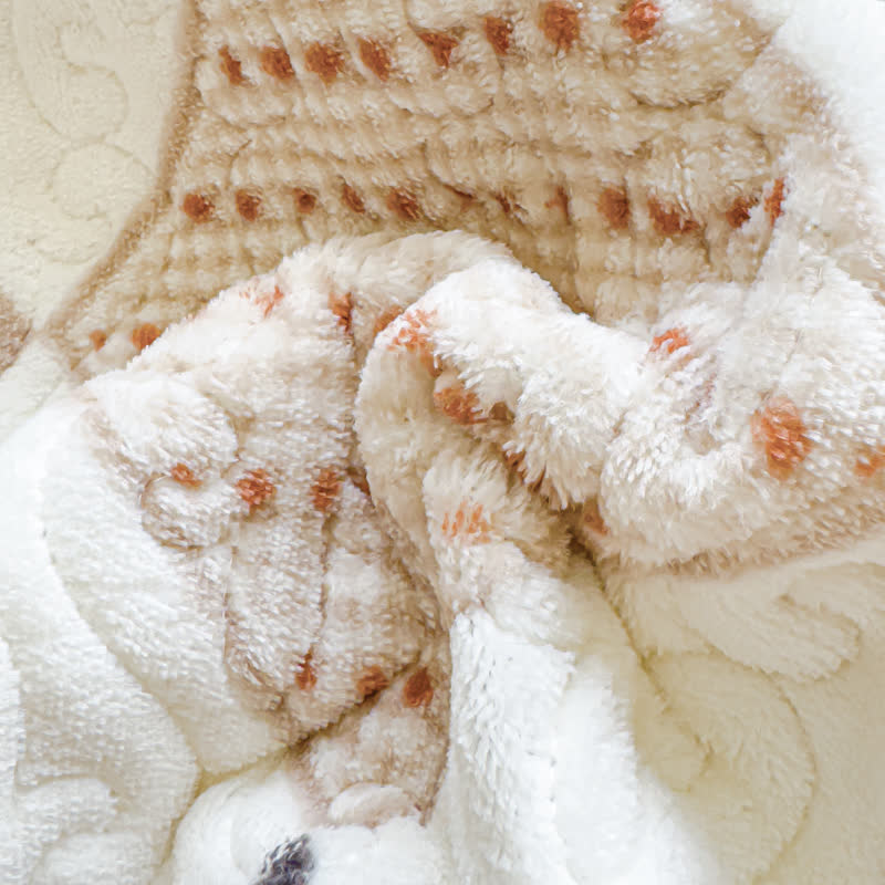 Set di biancheria da letto invernale con stampa a rombi (4 pezzi)