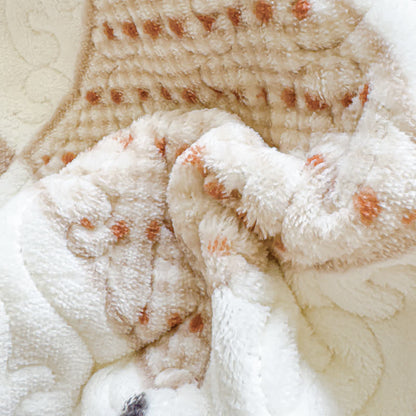 Set di biancheria da letto invernale con stampa a rombi (4 pezzi)