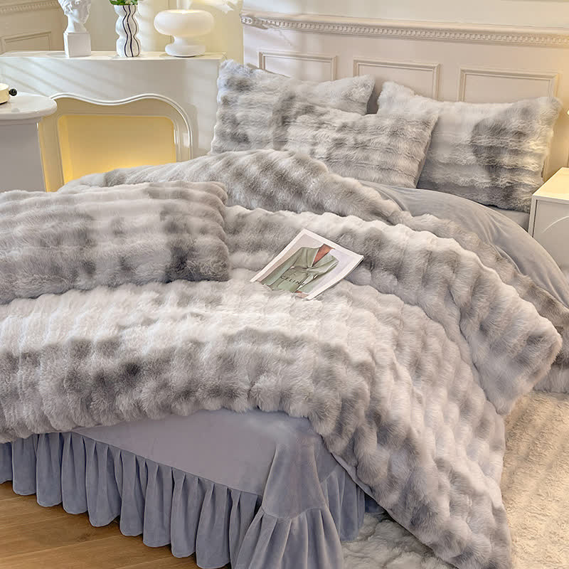 Set copripiumino in soffice pile (4 pezzi)