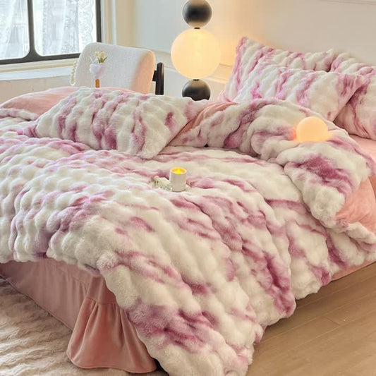Lussuoso set di biancheria da letto invernale in pile di peluche (4 pezzi)