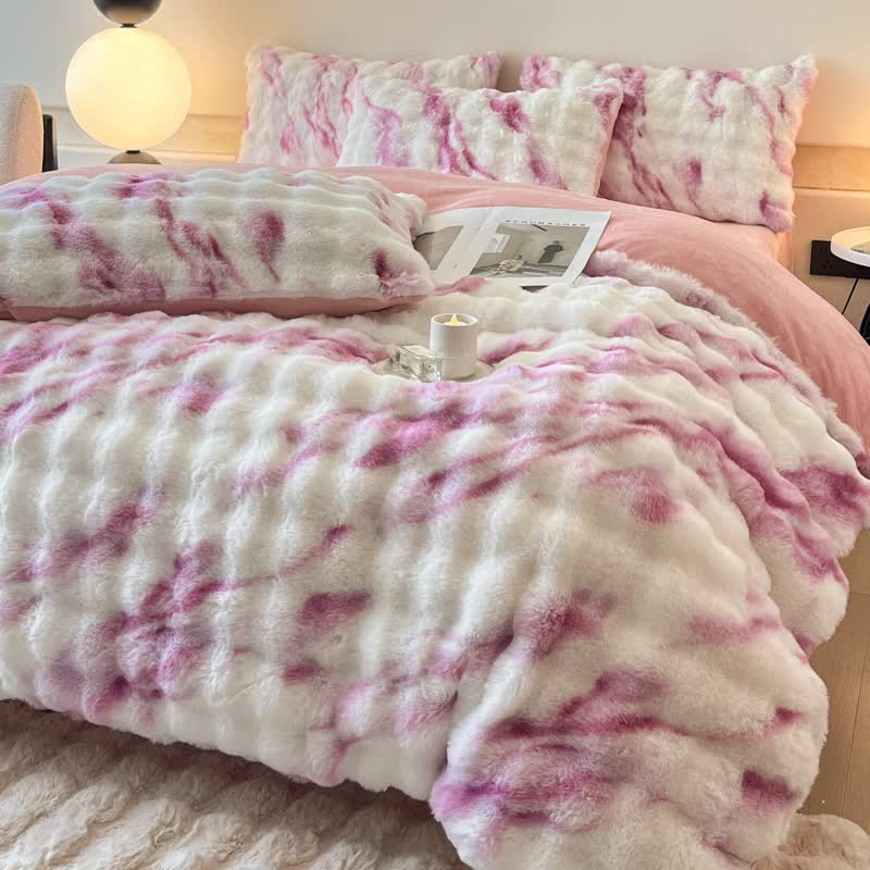 Lussuoso set di biancheria da letto invernale in pile di peluche (4 pezzi)