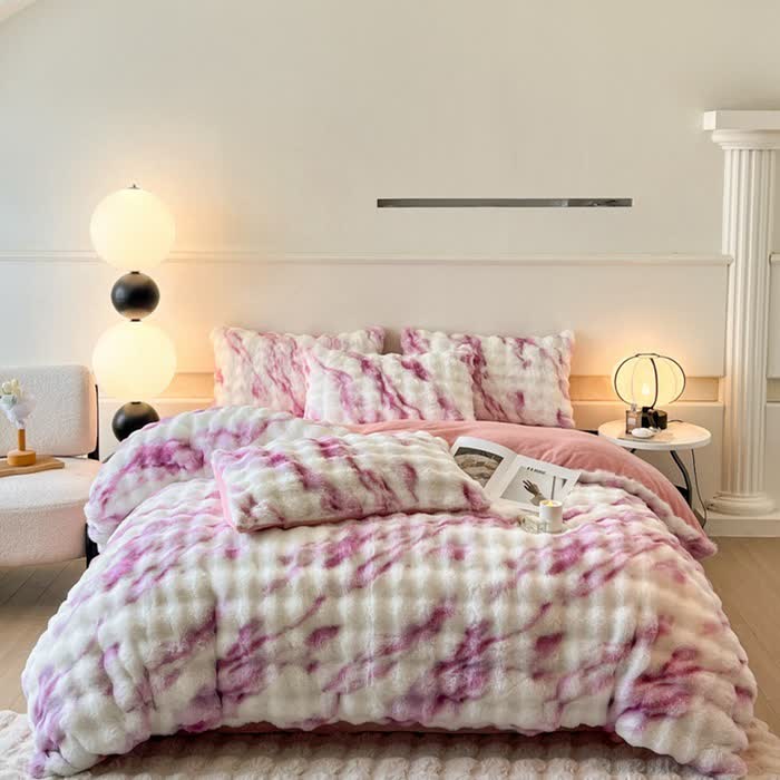 Lussuoso set di biancheria da letto invernale in pile di peluche (4 pezzi)
