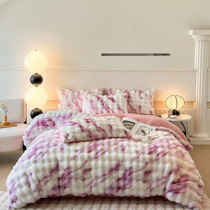 Lussuoso set di biancheria da letto invernale in pile di peluche (4 pezzi)