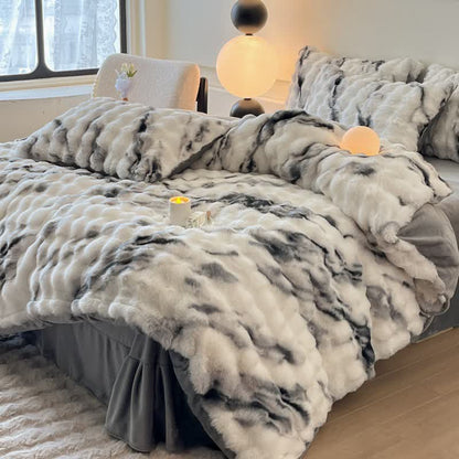 Lussuoso set di biancheria da letto invernale in pile di peluche (4 pezzi)