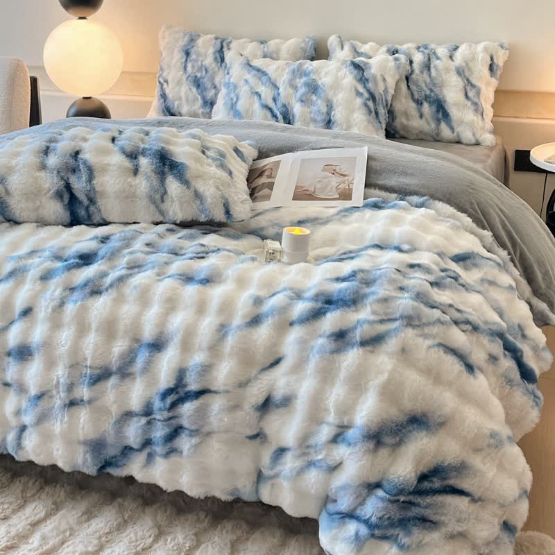 Lussuoso set di biancheria da letto invernale in pile di peluche (4 pezzi)
