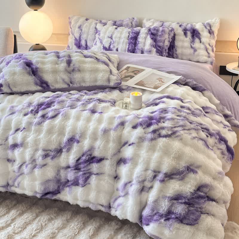 Lussuoso set di biancheria da letto invernale in pile di peluche (4 pezzi)
