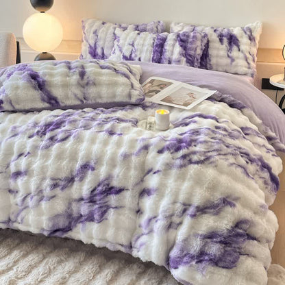 Lussuoso set di biancheria da letto invernale in pile di peluche (4 pezzi)