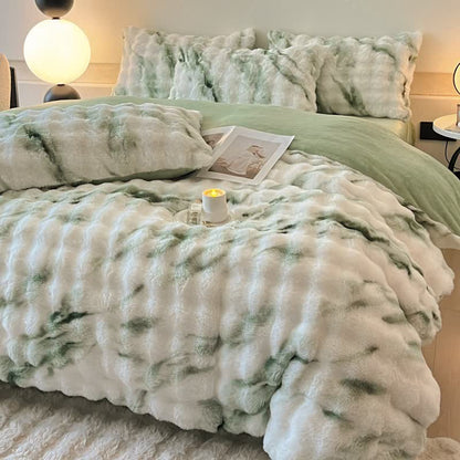 Lussuoso set di biancheria da letto invernale in pile di peluche (4 pezzi)