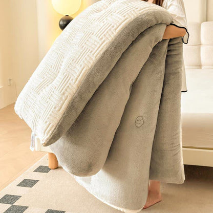 Coperta invernale calda e spessa in pile soffice