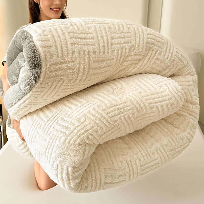 Coperta invernale calda e spessa in pile soffice