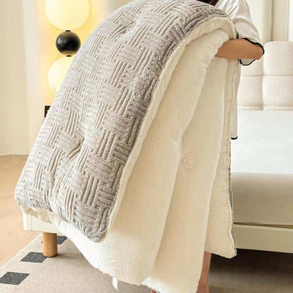 Coperta invernale calda e spessa in pile soffice