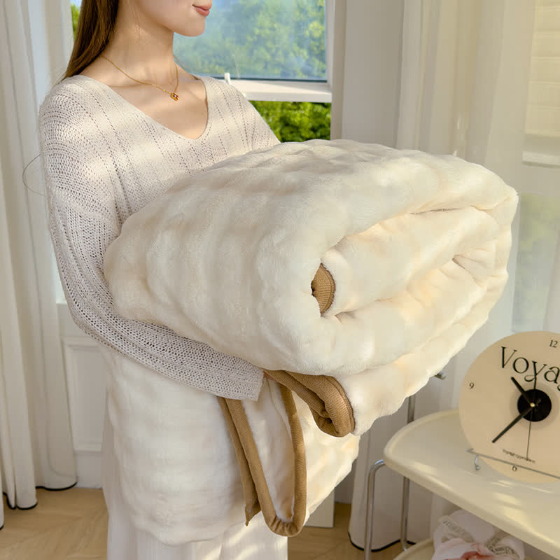 Coperta in soffice flanella con sfumature di colore
