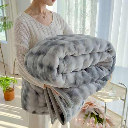 Coperta in soffice flanella con sfumature di colore