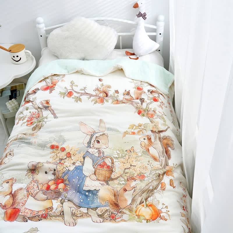 Trapunta in puro cotone con favola per bambini