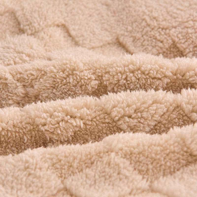 Coperta invernale Sherpa calda con anima trapuntata