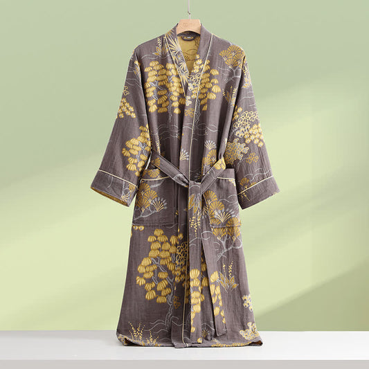 Accappatoio traspirante in garza di cotone Kimono
