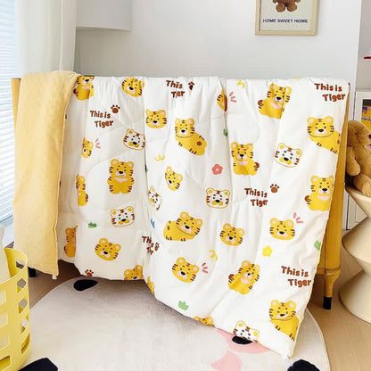 Trapunta per bambini in cotone caldo con motivo tigre