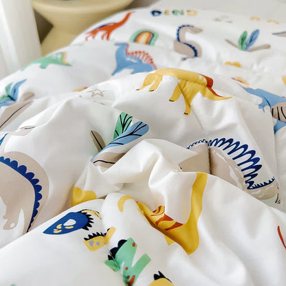 Trapunta per bambini in cotone con motivo dinosauri