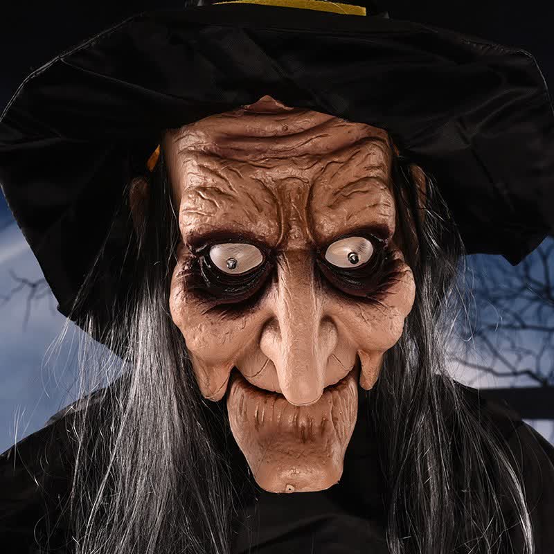 Giocattolo sonoro luminoso a forma di fantasma di strega di Halloween