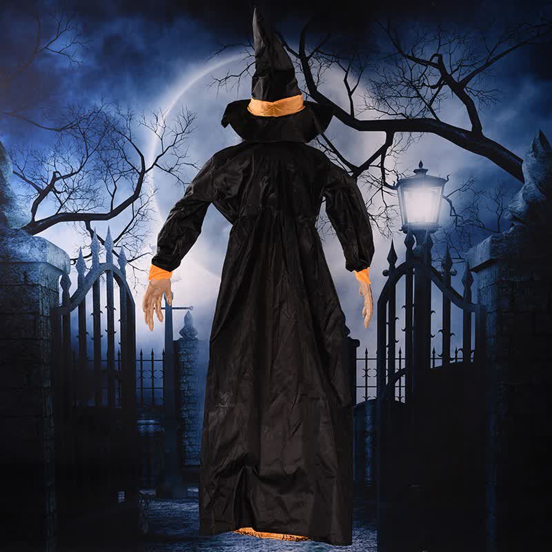 Giocattolo sonoro luminoso a forma di fantasma di strega di Halloween