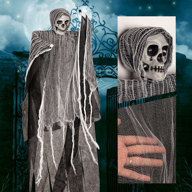 Ornamento da appendere a forma di teschio di Halloween