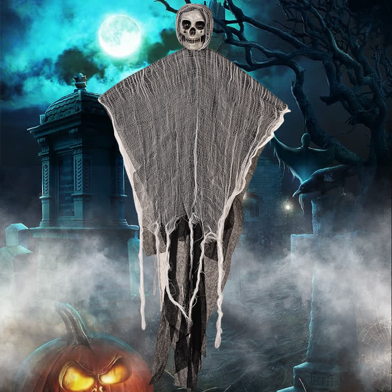 Ornamento da appendere a forma di teschio di Halloween