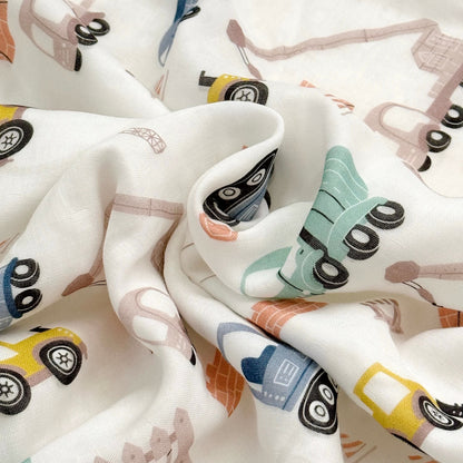 Trapunta per bambini in fibra di bambù con camion dei cartoni animati