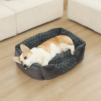 Cuccia per animali domestici in pile caldo semi-chiuso