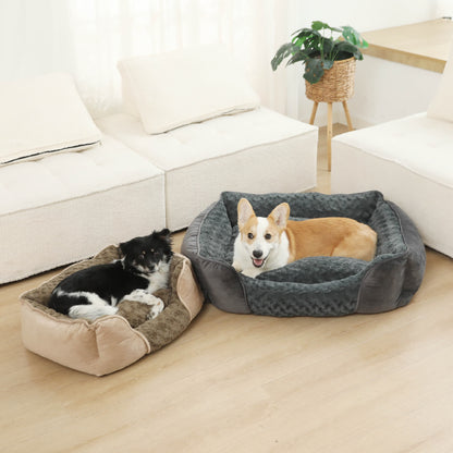 Cuccia per animali domestici in pile caldo semi-chiuso