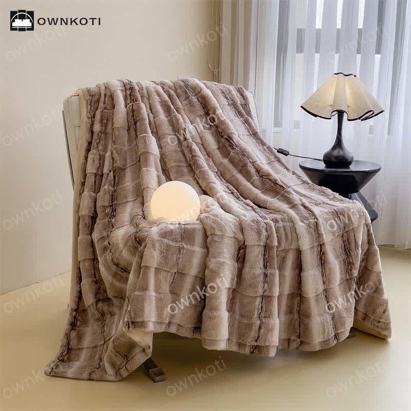 Coperta in pile morbido in stile moderno