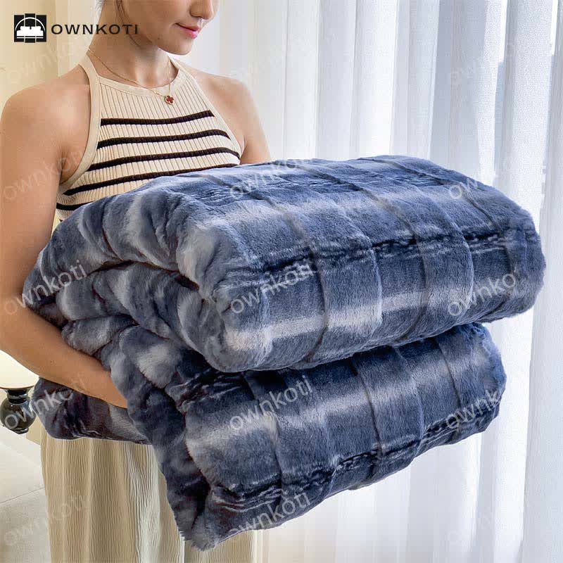Coperta in pile morbido in stile moderno