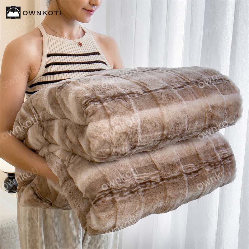 Coperta in pile morbido in stile moderno