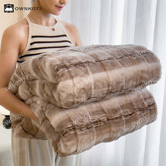 Coperta in pile morbido in stile moderno