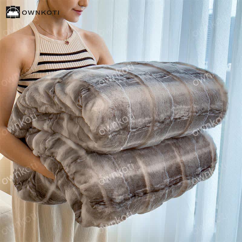 Coperta in pile morbido in stile moderno