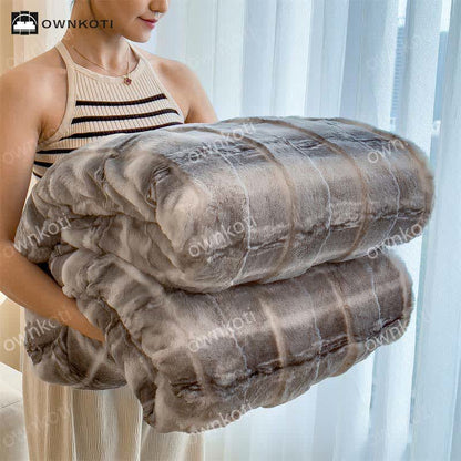 Coperta in pile morbido in stile moderno