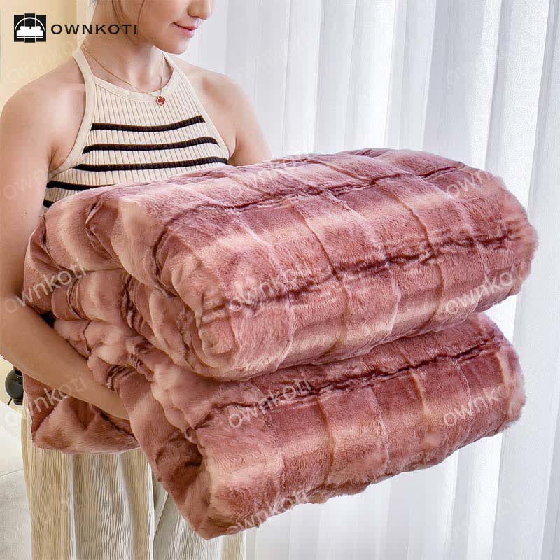 Coperta in pile morbido in stile moderno