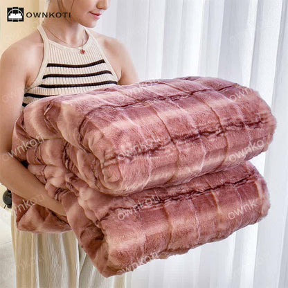 Coperta in pile morbido in stile moderno