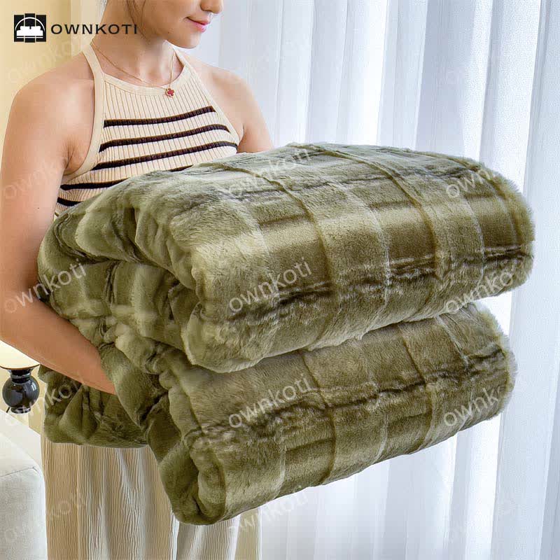 Coperta in pile morbido in stile moderno