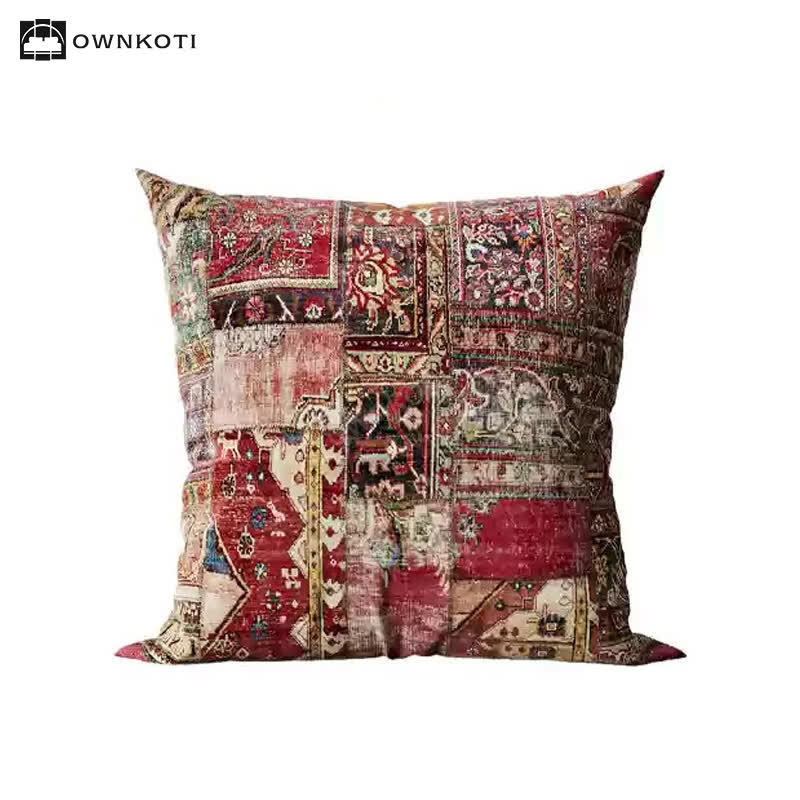 Cuscino decorativo patchwork esotico orientale
