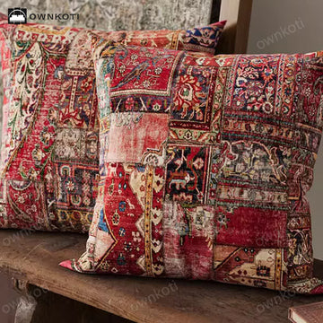Cuscino decorativo patchwork esotico orientale