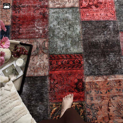 Tappeto antiscivolo patchwork vintage