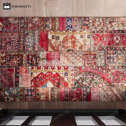 Tappeto decorativo antiscivolo esotico orientale