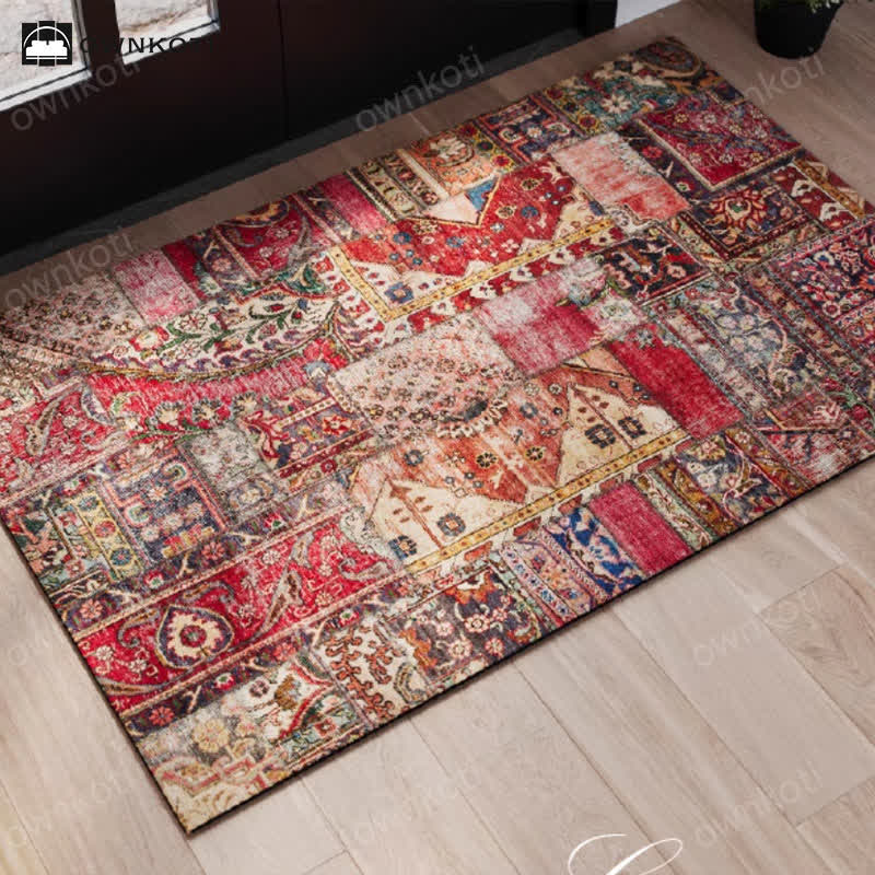 Tappeto decorativo antiscivolo esotico orientale