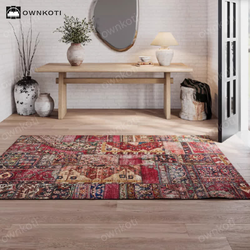 Tappeto decorativo antiscivolo esotico orientale