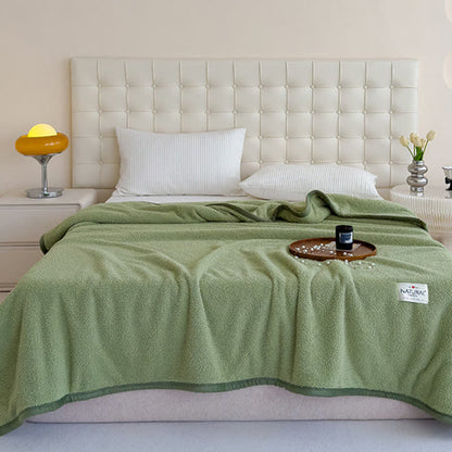 Coperta calda in pile bifacciale