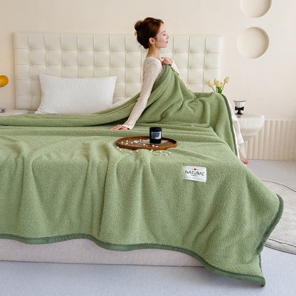 Coperta calda in pile bifacciale